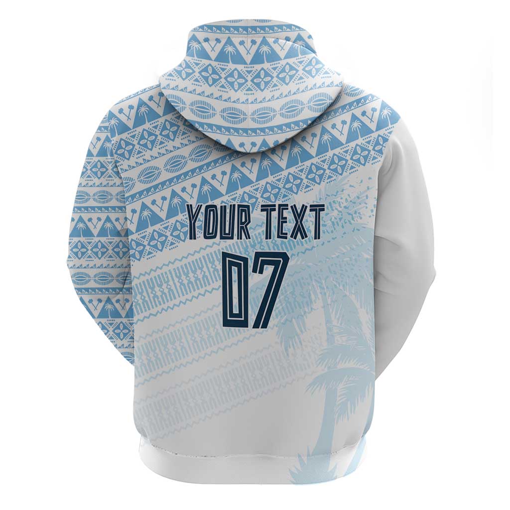 Fiji Rugby Custom Kaiviti Masi Zip Hoodie Turquoise LT7 - Polynesian Pride