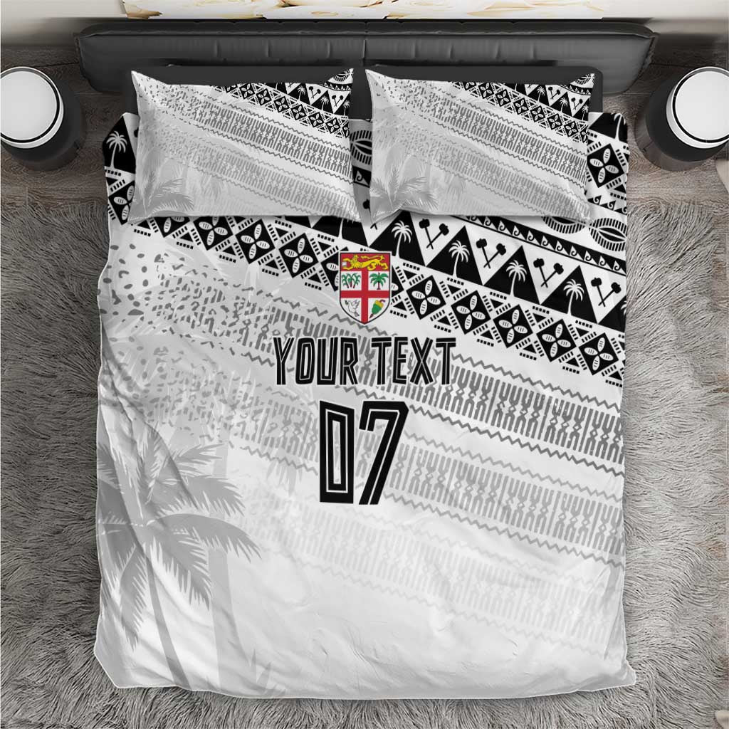Fiji Rugby Custom Kaiviti Masi Bedding Set Black LT7 Black - Polynesian Pride