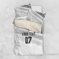 Fiji Rugby Custom Kaiviti Masi Bedding Set Black LT7 US Twin 172cm x 218cm Black - Polynesian Pride