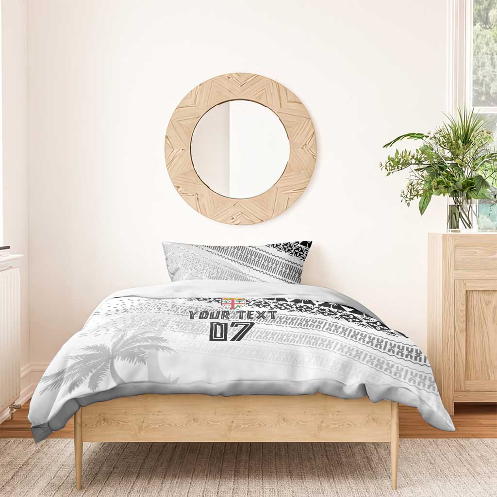Fiji Rugby Custom Kaiviti Masi Bedding Set Black LT7 - Polynesian Pride