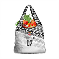 Fiji Rugby Custom Kaiviti Masi Grocery Bag Black LT7 1-pack One Size Black - Polynesian Pride