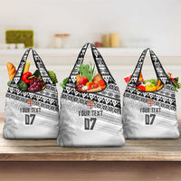 Fiji Rugby Custom Kaiviti Masi Grocery Bag Black LT7 3-pack One Size Black - Polynesian Pride