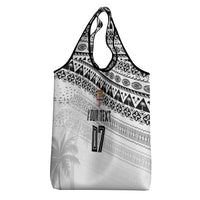 Fiji Rugby Custom Kaiviti Masi Grocery Bag Black LT7 - Polynesian Pride