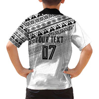 Fiji Rugby Custom Kaiviti Masi Hawaiian Shirt Black LT7 - Polynesian Pride