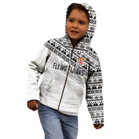 Fiji Rugby Custom Kaiviti Masi Kid Hoodie Black LT7 - Polynesian Pride