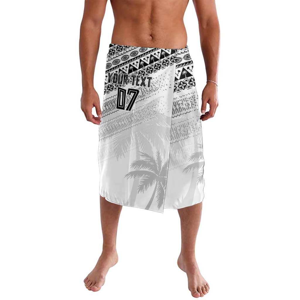 Fiji Rugby Custom Kaiviti Masi Lavalava Black LT7 Black - Polynesian Pride
