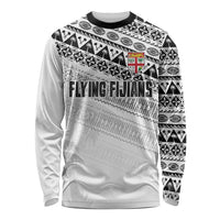 Fiji Rugby Custom Kaiviti Masi Long Sleeve Shirt Black LT7 Unisex Black - Polynesian Pride