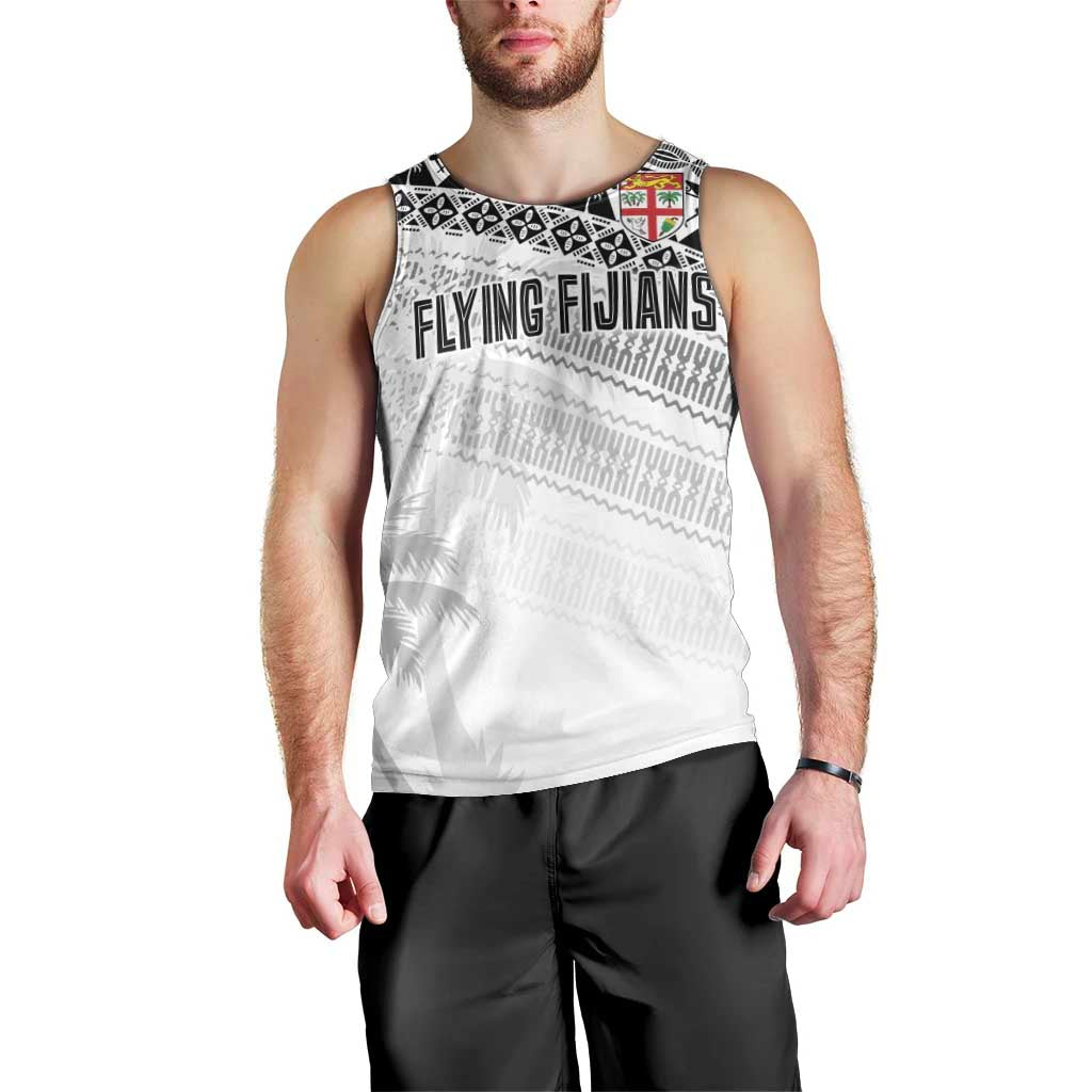 Fiji Rugby Custom Kaiviti Masi Men Tank Top Black LT7 - Polynesian Pride