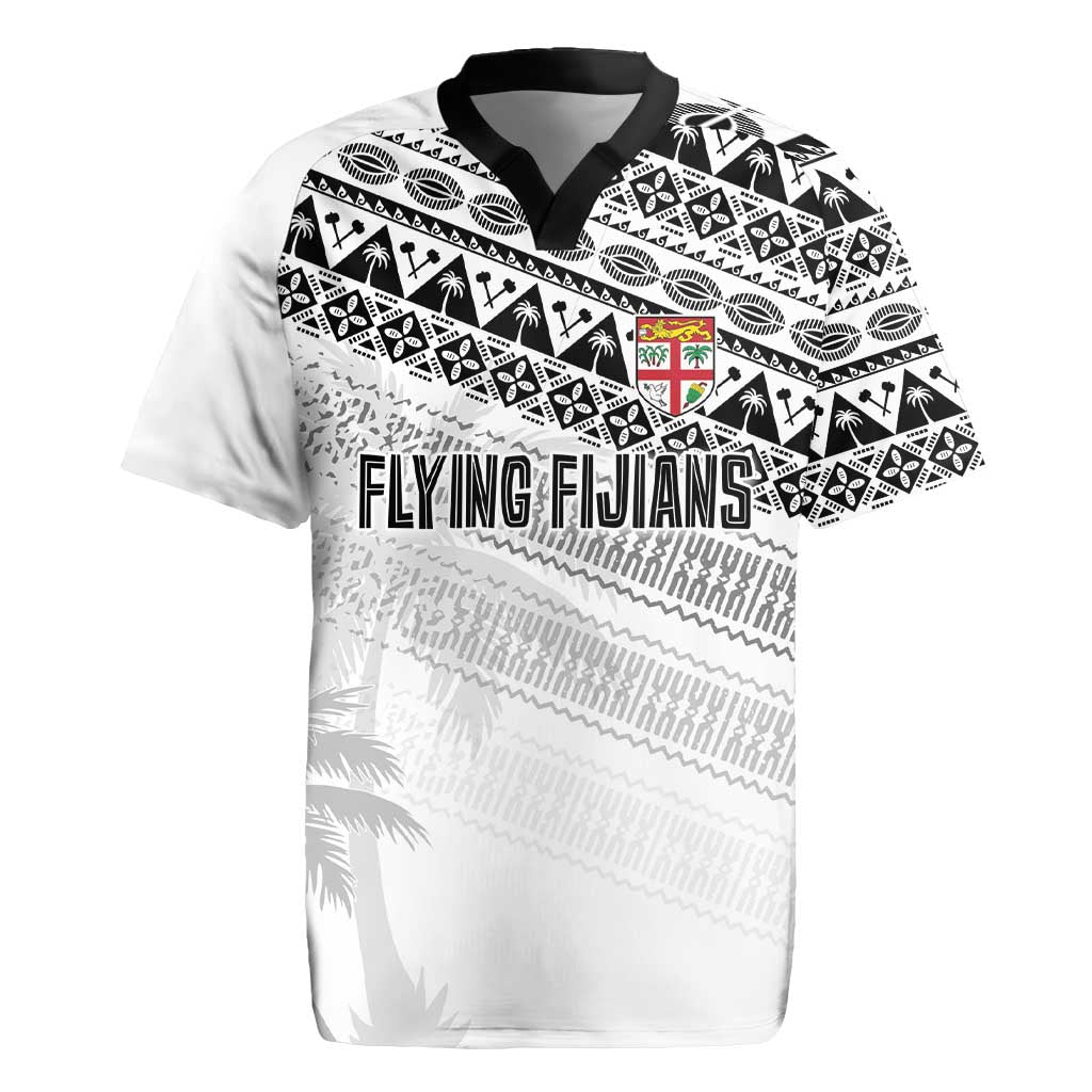 Fiji Rugby Custom Kaiviti Masi Rugby Jersey Black LT7 Black - Polynesian Pride