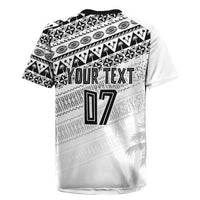 Fiji Rugby Custom Kaiviti Masi Rugby Jersey Black LT7 - Polynesian Pride