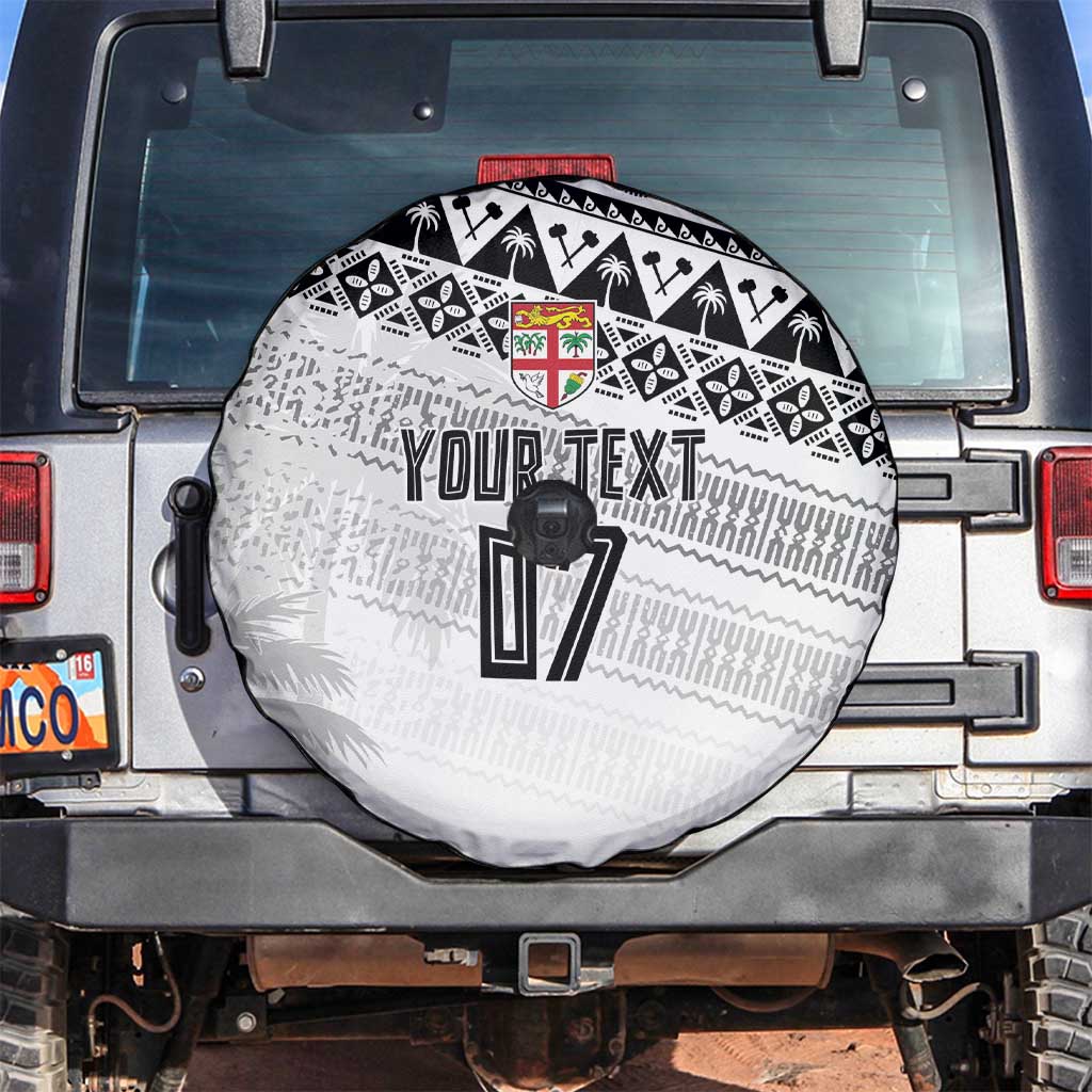 Fiji Rugby Custom Kaiviti Masi Spare Tire Cover Black LT7 Black - Polynesian Pride