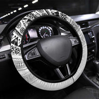 Fiji Rugby Kaiviti Masi Steering Wheel Cover Black LT7 Universal Fit Black - Polynesian Pride