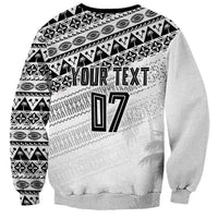 Fiji Rugby Custom Kaiviti Masi Sweatshirt Black LT7 - Polynesian Pride
