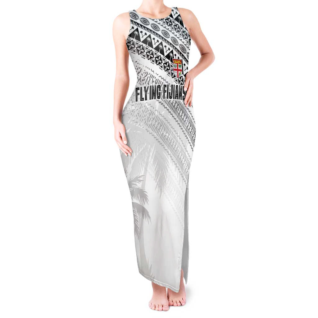 Fiji Rugby Custom Kaiviti Masi Tank Maxi Dress Black LT7 Women Black - Polynesian Pride