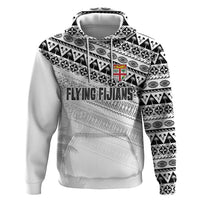 Fiji Rugby Custom Kaiviti Masi Zip Hoodie Black LT7 Pullover Hoodie Black - Polynesian Pride