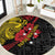 Papua New Guinea 49th Independence Day Round Carpet Motuan Revareva Bird-of-Paradise