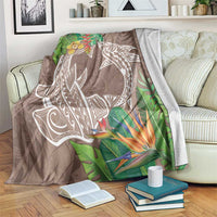 Polynesia Blanket Sharks Duo Tropical Brown LT7 Brown - Polynesian Pride