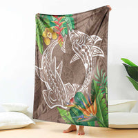 Polynesia Blanket Sharks Duo Tropical Brown LT7 - Polynesian Pride