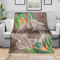 Polynesia Blanket Sharks Duo Tropical Brown LT7 - Polynesian Pride