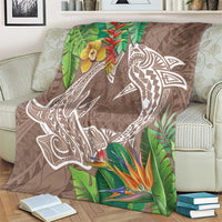 Polynesia Blanket Sharks Duo Tropical Brown LT7 - Polynesian Pride