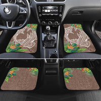 Polynesia Car Mats Sharks Duo Tropical Brown LT7 Set 4pcs Brown - Polynesian Pride