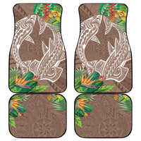 Polynesia Car Mats Sharks Duo Tropical Brown LT7 - Polynesian Pride