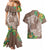 Polynesia Couples Matching Mermaid Dress and Hawaiian Shirt Sharks Duo Tropical Brown