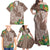 Polynesia Family Matching Off Shoulder Maxi Dress and Hawaiian Shirt Sharks Duo Tropical Brown