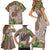 Polynesia Family Matching Short Sleeve Bodycon Dress and Hawaiian Shirt Sharks Duo Tropical Brown