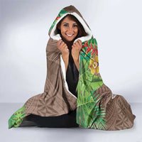 Polynesia Hooded Blanket Sharks Duo Tropical Brown LT7 - Polynesian Pride