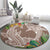 Polynesia Round Carpet Sharks Duo Tropical Brown