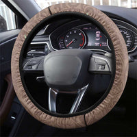 Polynesia Steering Wheel Cover Sharks Duo Tropical Brown LT7 - Polynesian Pride