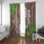 Polynesia Window Curtain Sharks Duo Tropical Brown