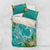 Polynesia Bedding Set Sharks Duo Tropical Teal