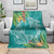 Polynesia Blanket Sharks Duo Tropical Teal