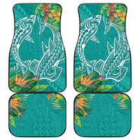 Polynesia Car Mats Sharks Duo Tropical Teal LT7 - Polynesian Pride