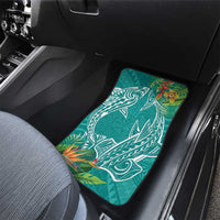 Polynesia Car Mats Sharks Duo Tropical Teal LT7 - Polynesian Pride