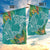 Polynesia Garden Flag Sharks Duo Tropical Teal