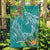 Polynesia Garden Flag Sharks Duo Tropical Teal