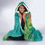 Polynesia Hooded Blanket Sharks Duo Tropical Teal