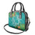 Polynesia Shoulder Handbag Sharks Duo Tropical Teal