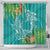 Polynesia Shower Curtain Sharks Duo Tropical Teal