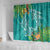 Polynesia Shower Curtain Sharks Duo Tropical Teal