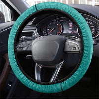 Polynesia Steering Wheel Cover Sharks Duo Tropical Teal LT7 - Polynesian Pride