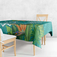 Polynesia Tablecloth Sharks Duo Tropical Teal LT7 - Polynesian Pride