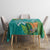 Polynesia Tablecloth Sharks Duo Tropical Teal