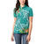 Polynesia Women Polo Shirt Sharks Duo Tropical Teal