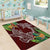 Polynesia Area Rug Sharks Duo Tropical Oxblood