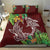 Polynesia Bedding Set Sharks Duo Tropical Oxblood