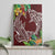 Polynesia Canvas Wall Art Sharks Duo Tropical Oxblood